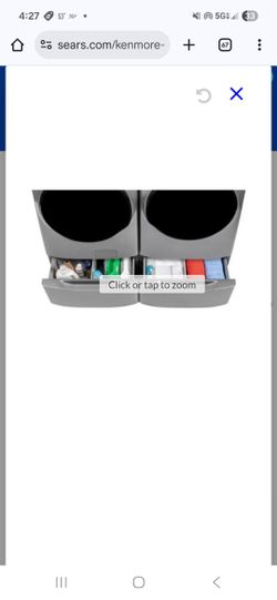 Kenmore Laundry Pedestal For Easy Access and Storage Compartment