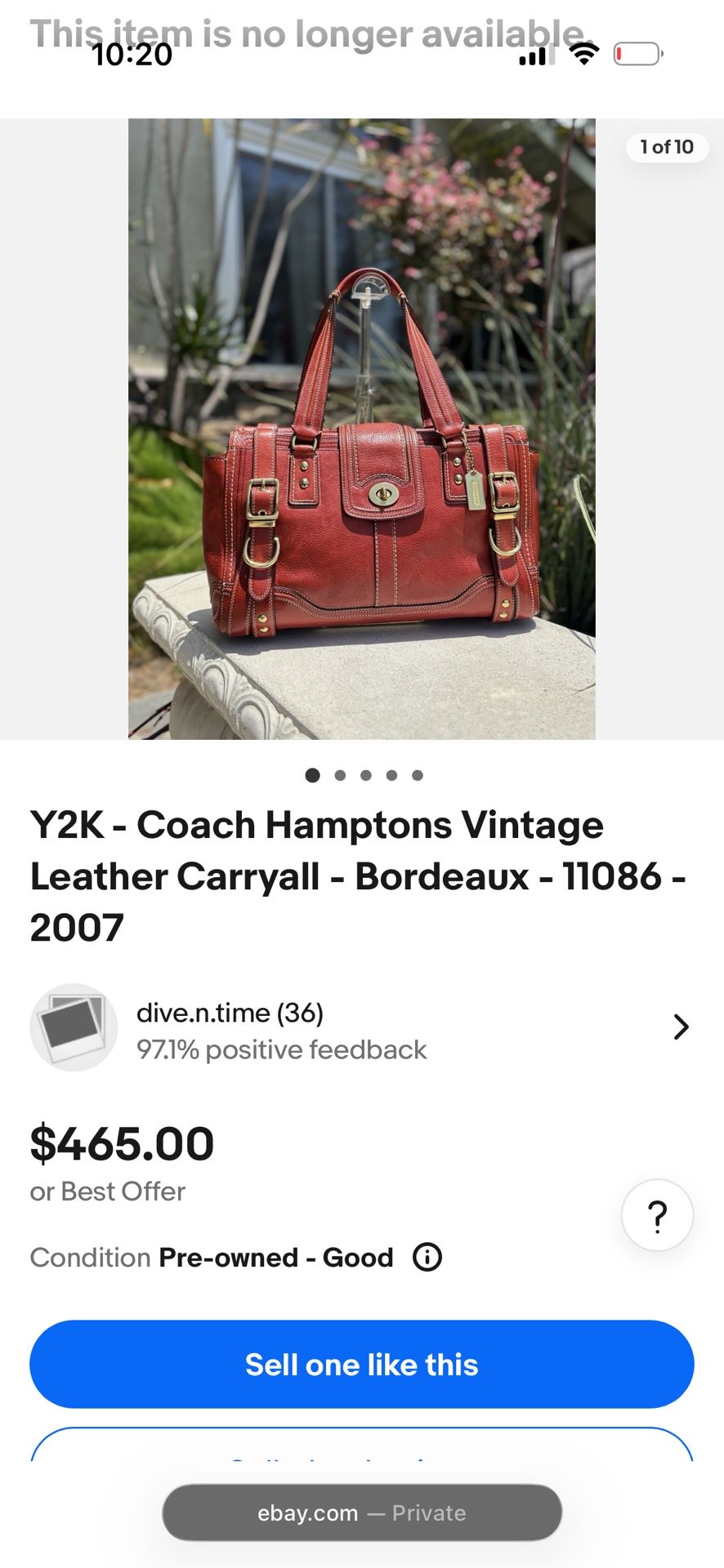 Coach bag