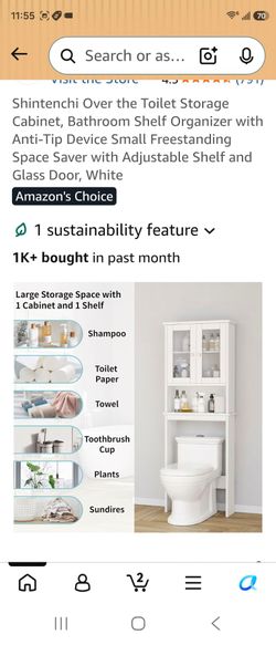 Over the toilet storage cabinet