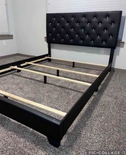 (NEW IN BOX) Black Bed Frame Full & Queen Size