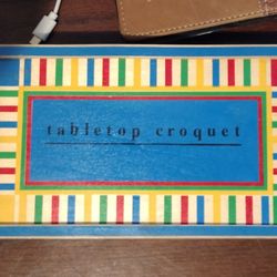 WOODEN CROQUET GAME $10