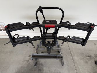 Hollywood Bike Rack Trailer Hitchable with rolling storage holder