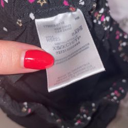 Xs Flare Scrub Pants Black