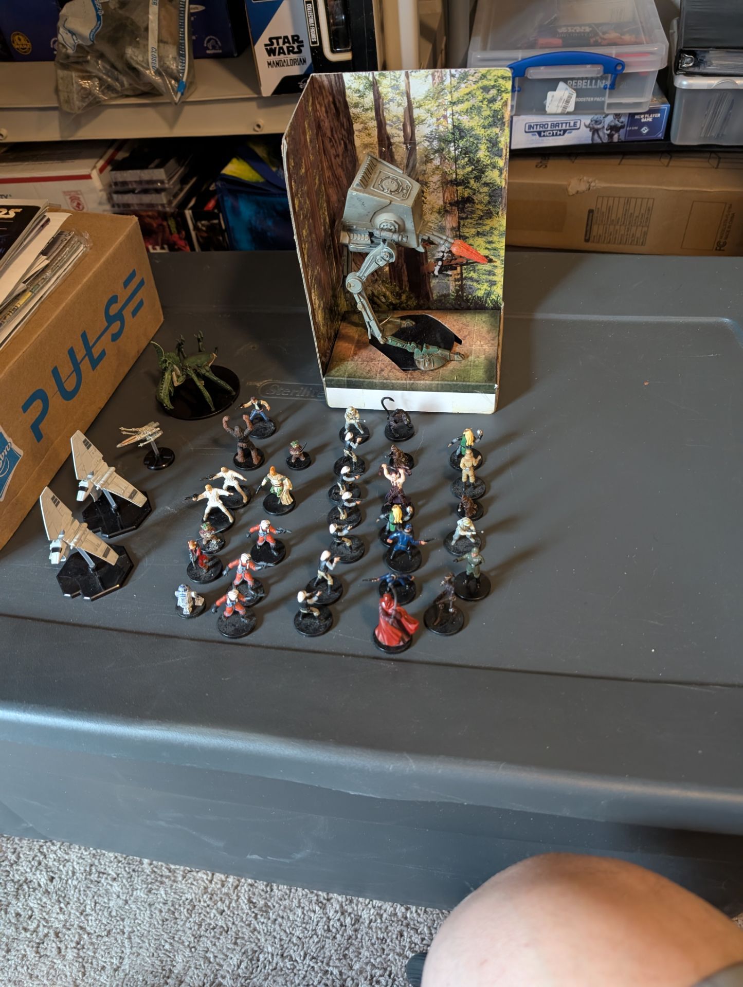 Lot of different game minatures