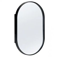34"H x 21"W Recessed Framed Medicine Cabinet with Mirror