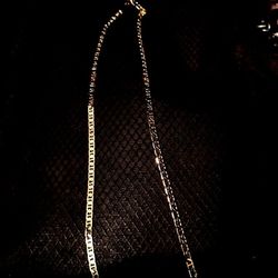 14k GOLD PLATED Chain Linkage Necklace High Quality 