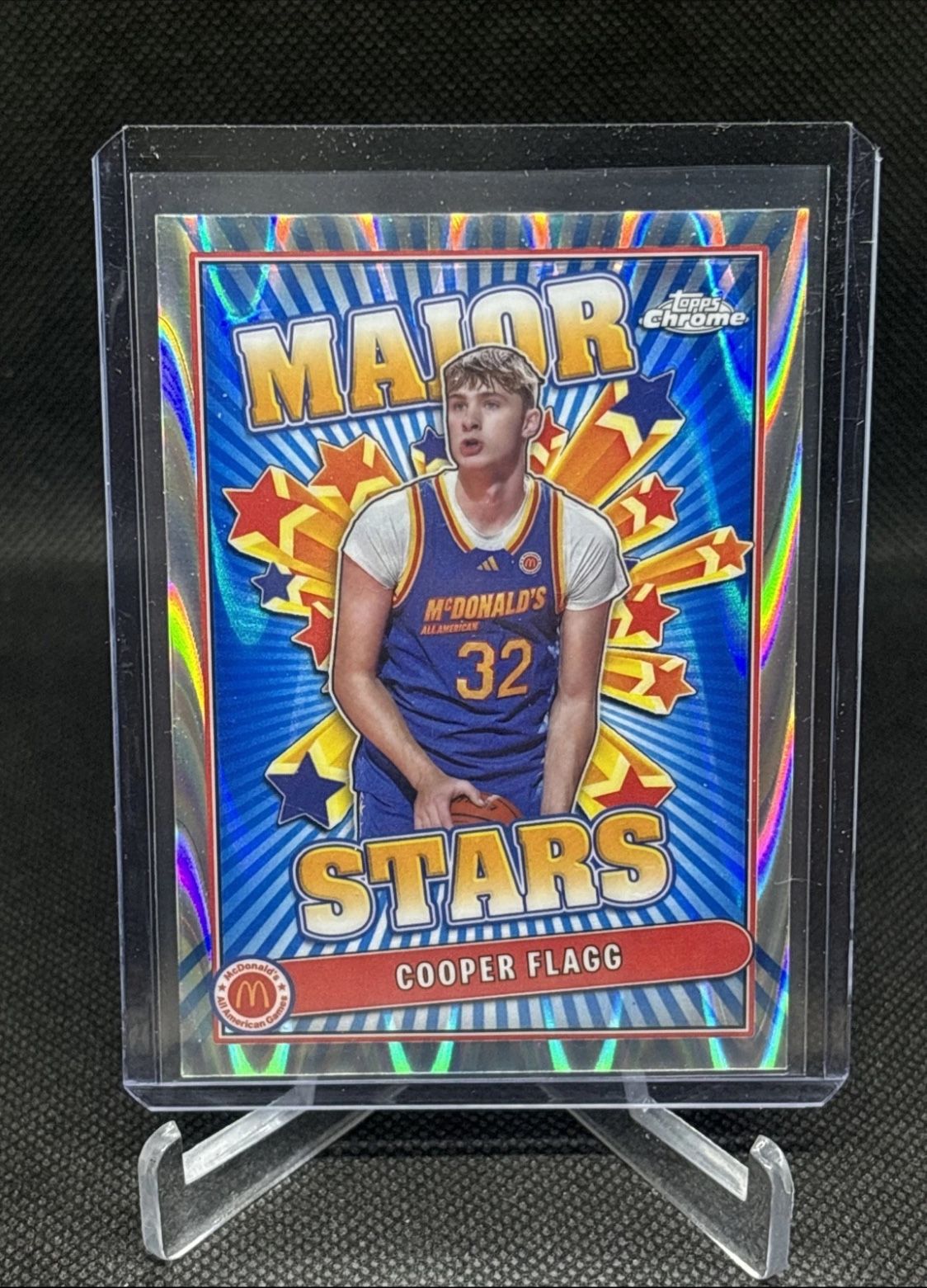 2024 Cooper Flagg Chrome McDonalds All American FOIL REFRACTOR RAYWAVE Major Stars