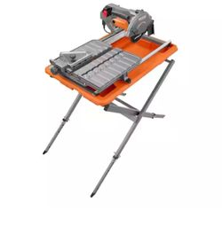 RIDGID 9-Amp 7 in. Blade Corded Wet Tile Saw with Stand