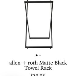 Allen & Roth Towel / Throw Blanket Rack 