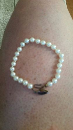 Pearl bracelet.