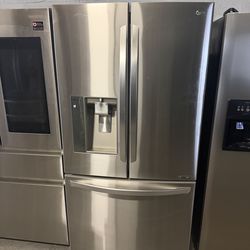 36” counter depth LG FRIDGE REFRIGERATOR NEVERA HELADERA FRIO REFRIGERADOR GOOD CONDITION DELIVERY 🚚 FREE WARRANTY 100 DAYS