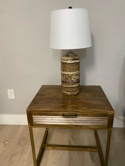 Table with lamp set of 2