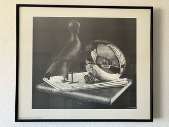 M.C. Escher 'Still Life with Reflecting Sphere' Framed Print