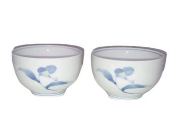 2 Noritake teacups. Japanese porcelain Saki Cups Tea Cup Hand Painted 