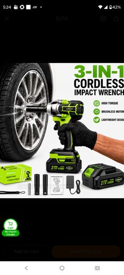 IMPACT WRENCH  cordless 1/2 inch New never used