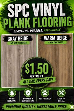 💦 100 % waterproof flooring 💦