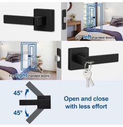 ESTMOON door lock matte black