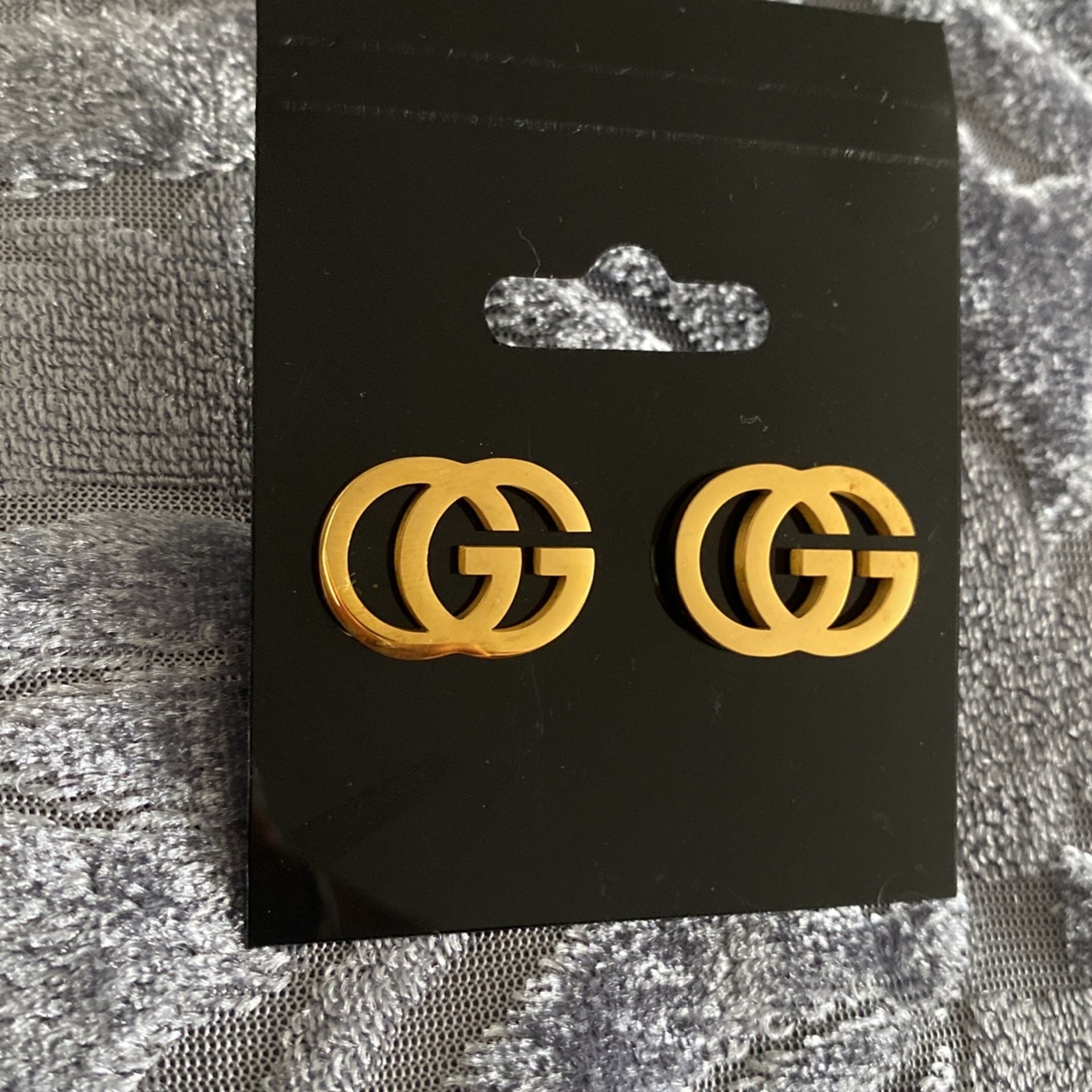 Gold Earrings Home Decor Gift