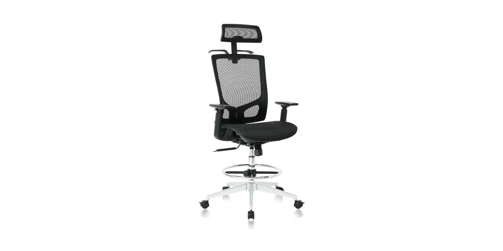 NOUHAUS® ErgoDraft Drafting, Tall Office, Stool Chair or Standing Desk Chair