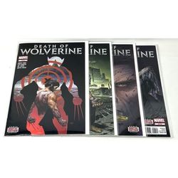 2014 Marvel Comics Death of Wolverine 1 to 4 Foil Comic Book Set