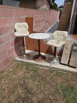 Small coffee table and chairs