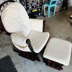 Rocking Chair With Foot Rest