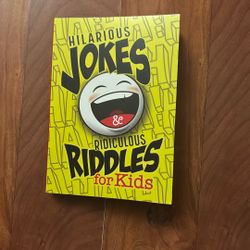 Hilarious Joke & Ridiculous Riddles Book - Yellow - NEW