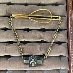 Vintage Bowling Achievement Year Tie Clip 
