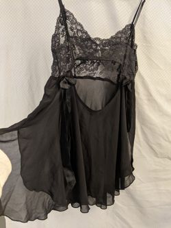 Victoria Secret Small Med Lingerie Black Nightie