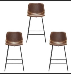 Alexander Faux Leather Barstool Set of 4