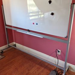 Office  Rolling Double Sided White board 