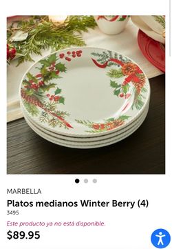 Platos Marbella winter berry