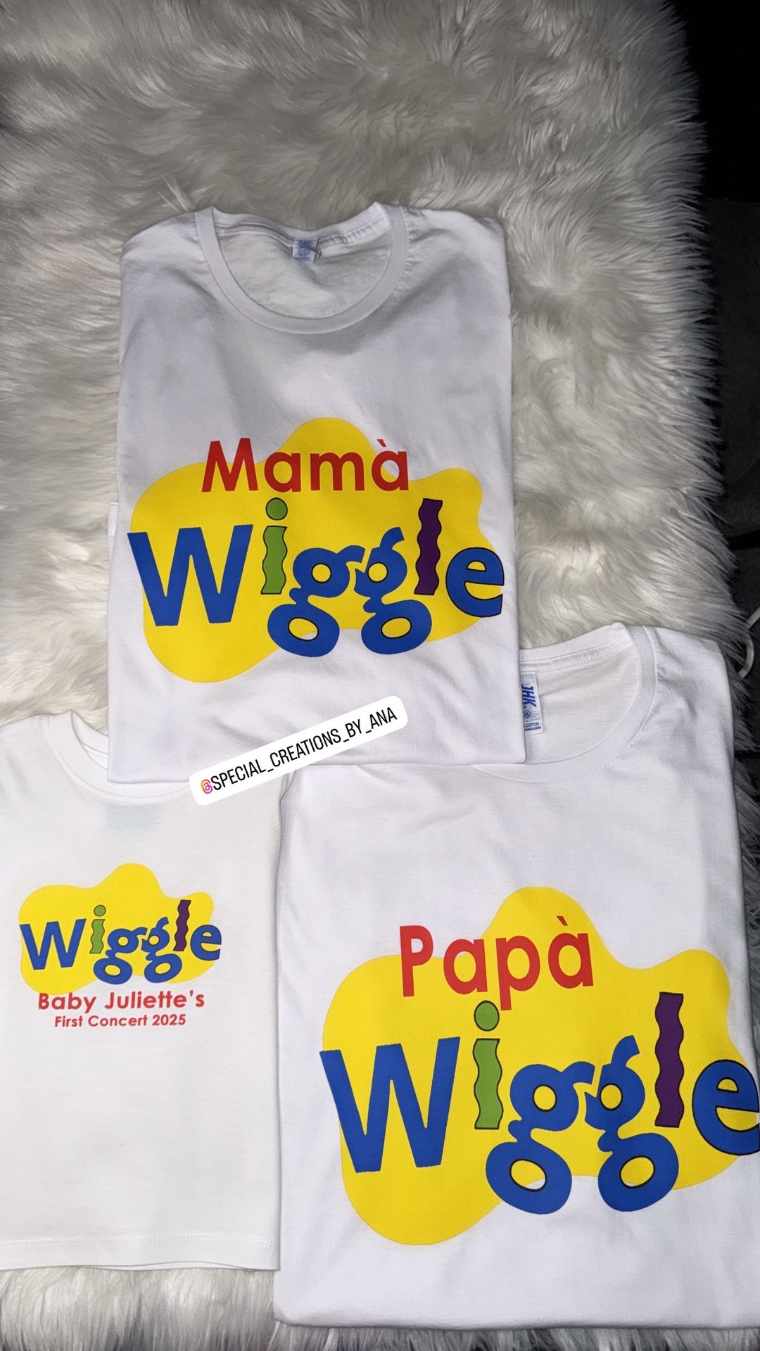 Custom Wiggle themed family birthday shirts ✨Message me if you want to order your custom shirts