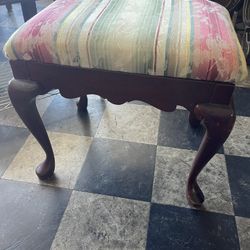 Queen Anne Bench/Footstool