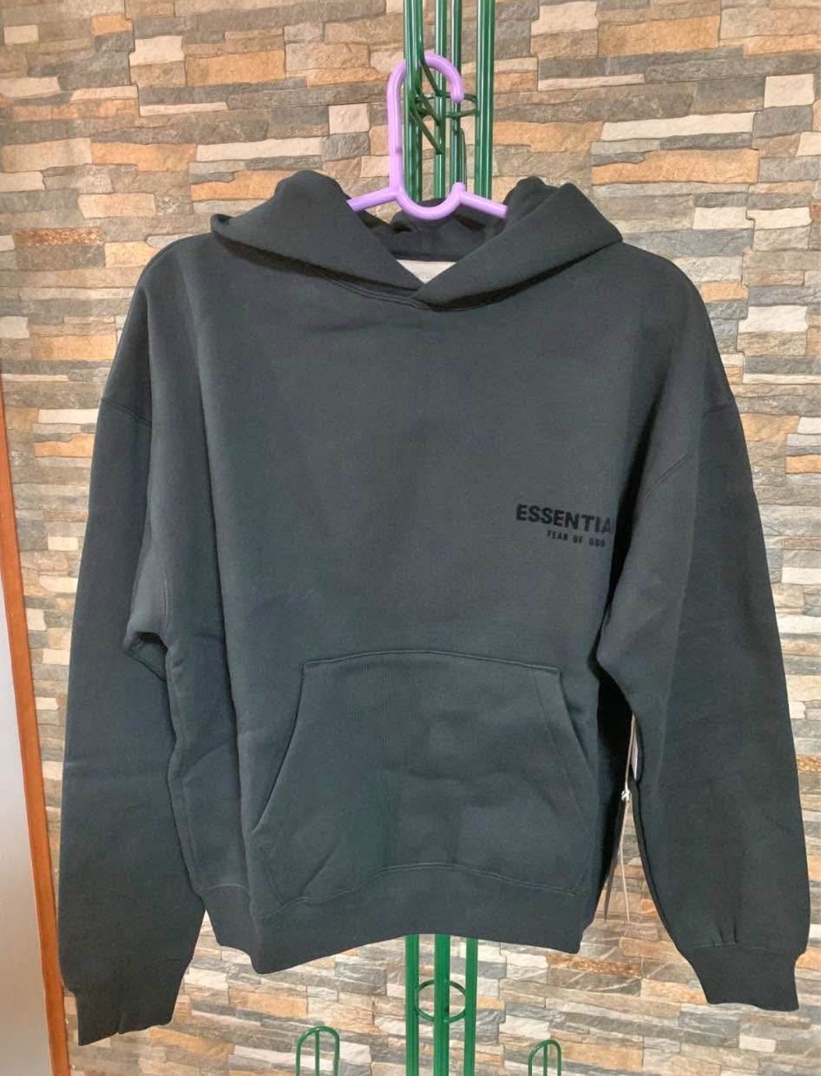 Essential Stretch Limo Black Hoodie 