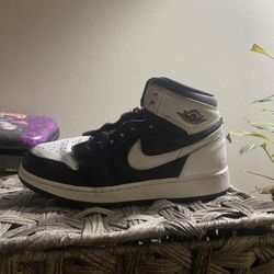 Jordan 1 Retro High og Gs Black White 2.0 Sz 6