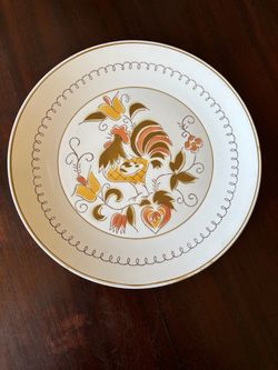 Vintage Mikasa Cera-Stone "Tamago" Rooster Serving Plate 10 inch