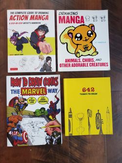 How to draw Manga and Marvel way books