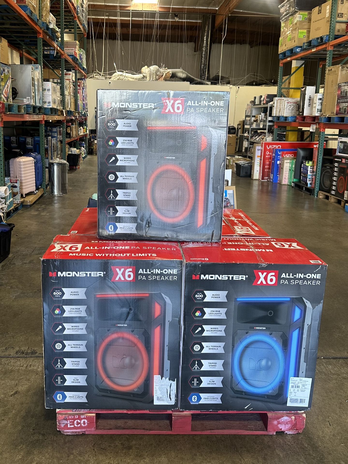 !4TH OF JULY SALE! Monster X6 All-in-1 PA Speaker Brand New In Box Only $89.99