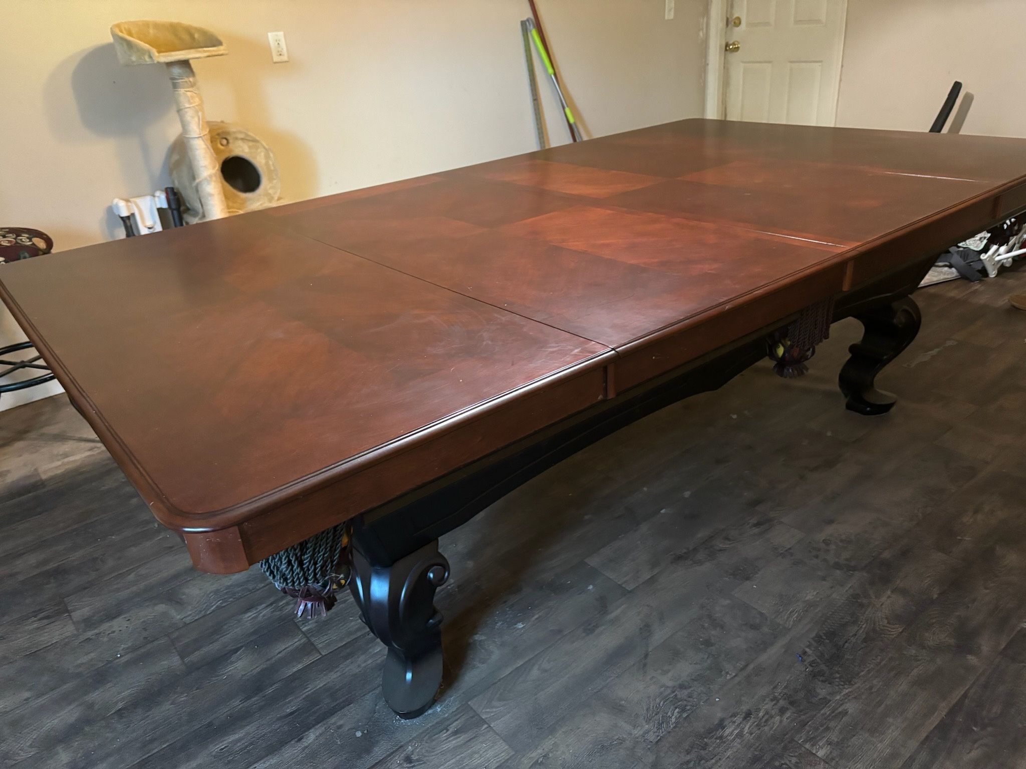 Cherry Wood Dinning/pool Table 