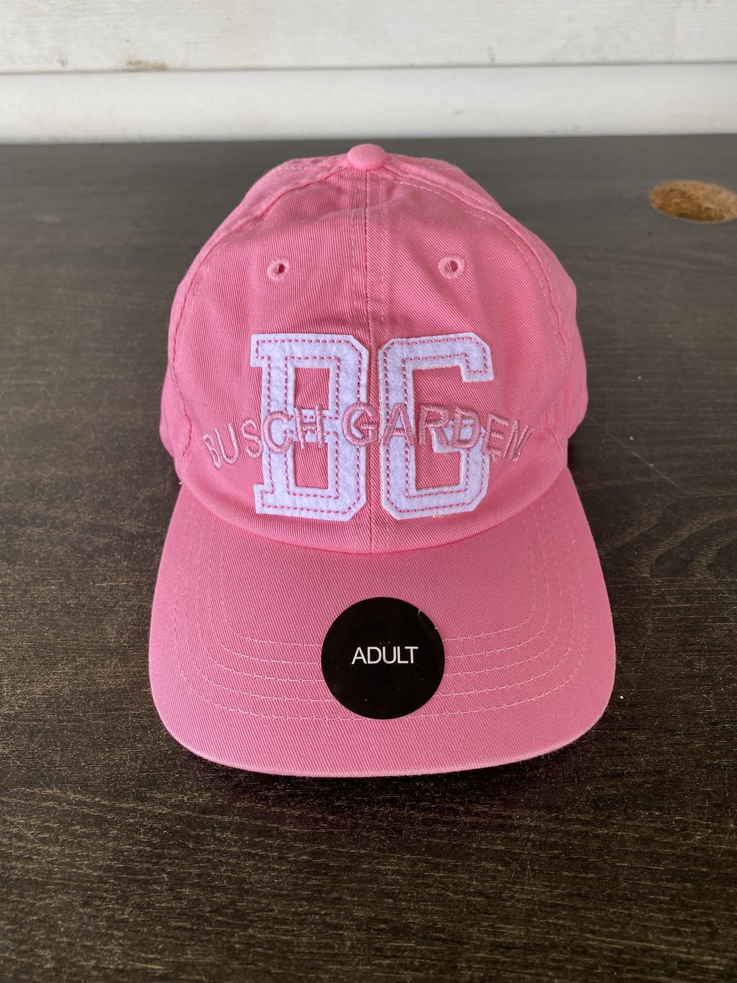 Busch Gardens Pink Retro Tourist Strapback Baseball Cap Hat