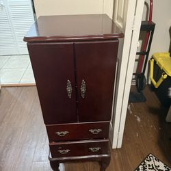 Antique Standing Jewelry Box 