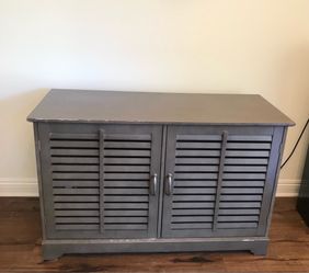 Threshold Shuttered Two Door Cabinet / TV Stand (See Description)