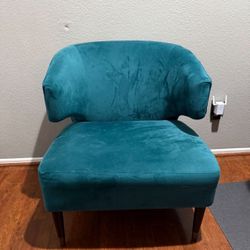 Suede Accent Chair