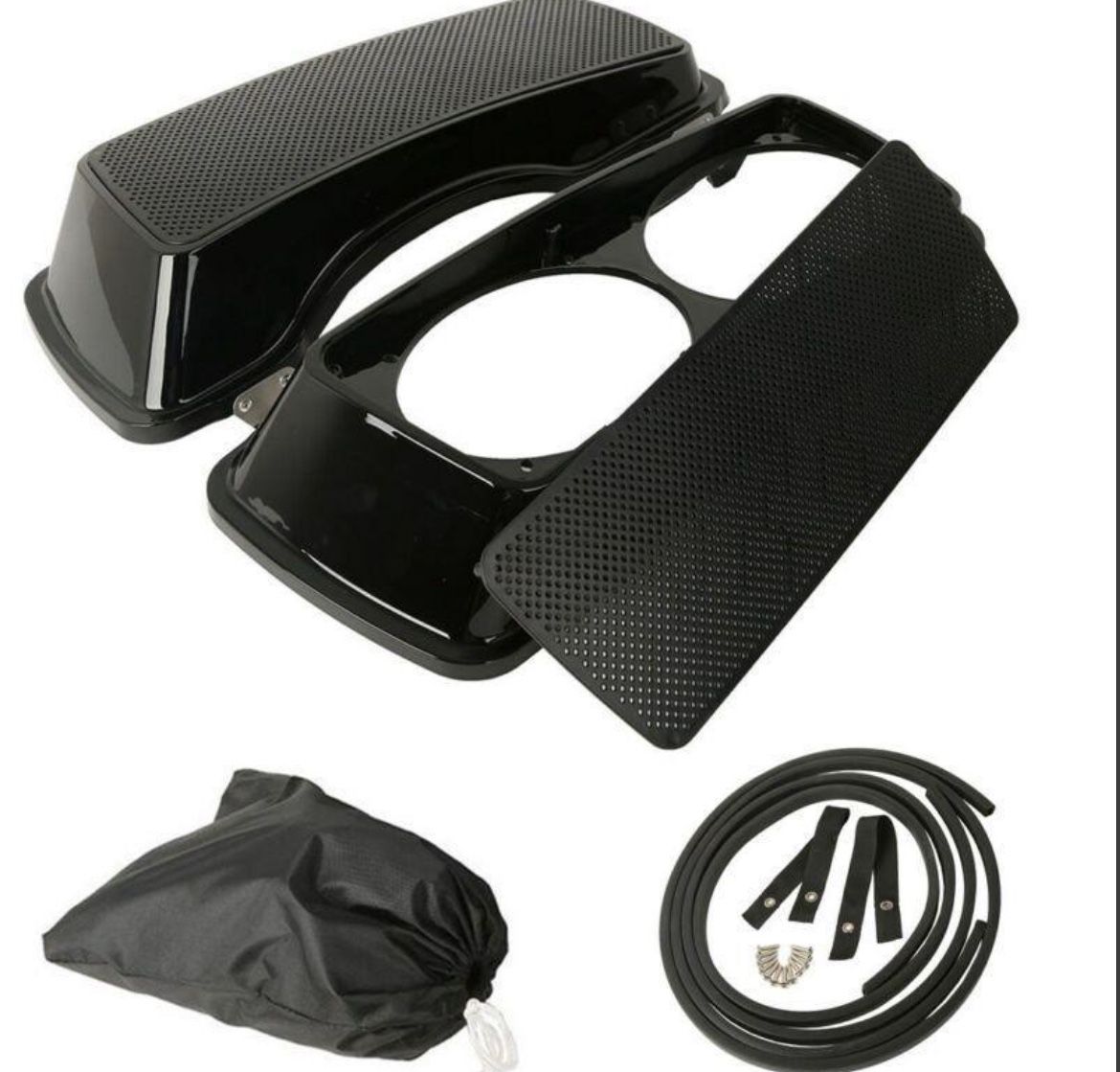 Saddlebag Lids Dual 6"x9" Speaker Cutouts Fit For Harley Touring '93-'13