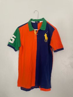 Polo Ralph Lauren Big Pony Colorblock Polo Shirt Youth L / Fits Mens XS