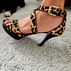 Michael Kors Animal Print Heels.