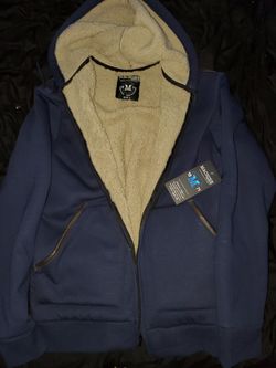 large warm fur inside sweatshirt with tags