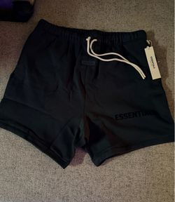 Essentials fear of God black shorts size large