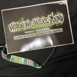 When We Were Young Saturday GA $350